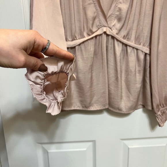 Lucky Brand Silky Babydoll Blouse - Picture 6 of 11